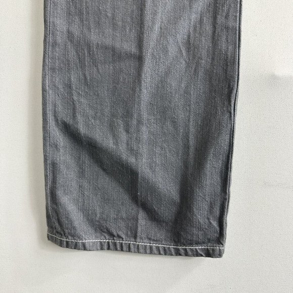 Vintage Mens COOGI Australia Straight Leg Jean Retro Y2K W36 L34 Gray Zip Pocket - Picture 9 of 10